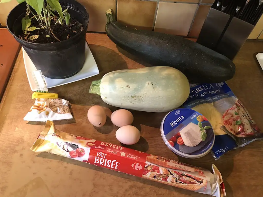Courgette quiche ingrediënten