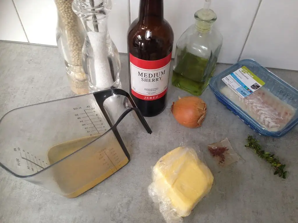 Kabeljauw met saffraansaus ingrediënten