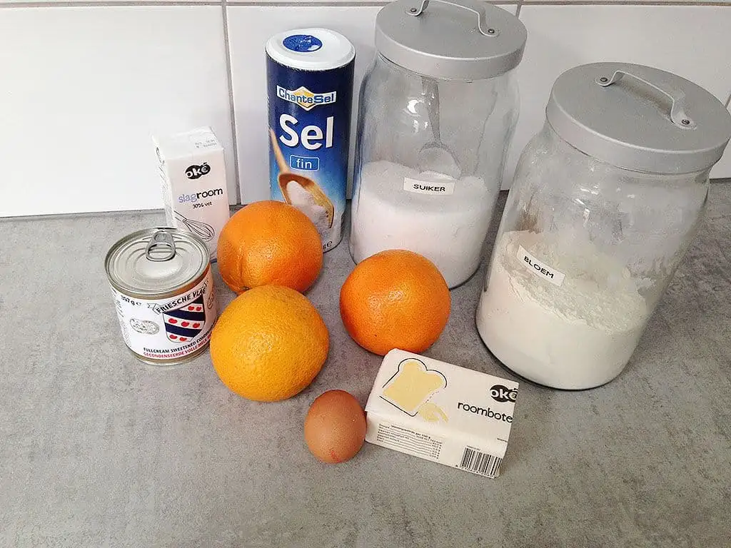 Mini sinaasappeltaartjes ingrediënten