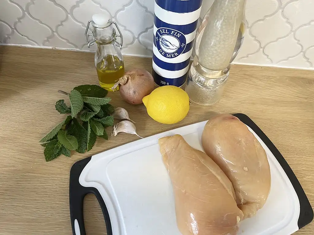 Griekse kipspiesjes ingrediënten