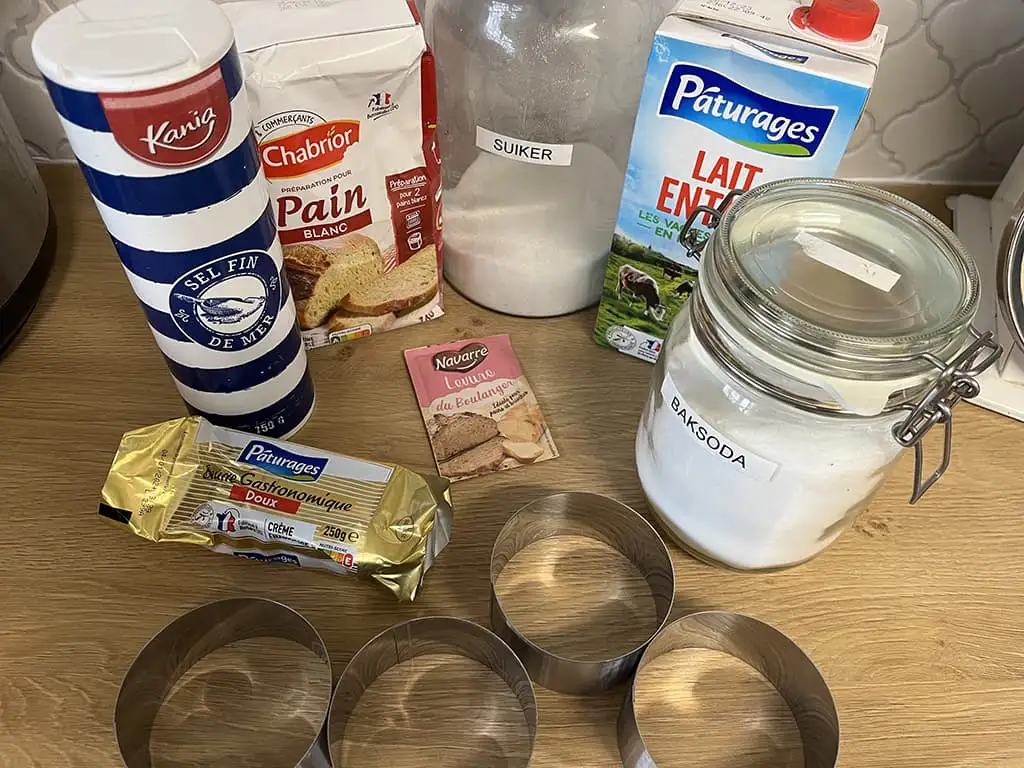 Crumpets ingrediënten