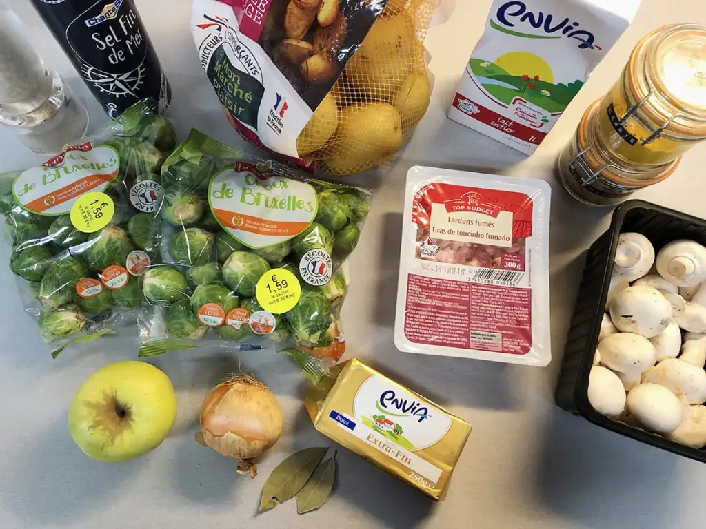 Spruitjesstamppot ingrediënten