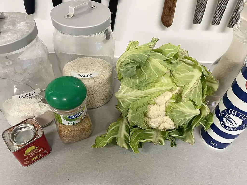 Krokante bloemkool nuggets ingrediënten