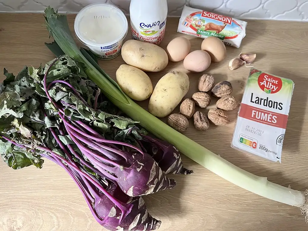 Koolrabi ovenschotel ingrediënten