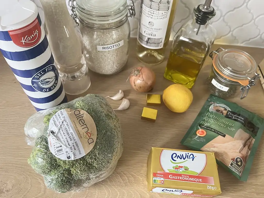 Risotto met broccoli ingrediënten