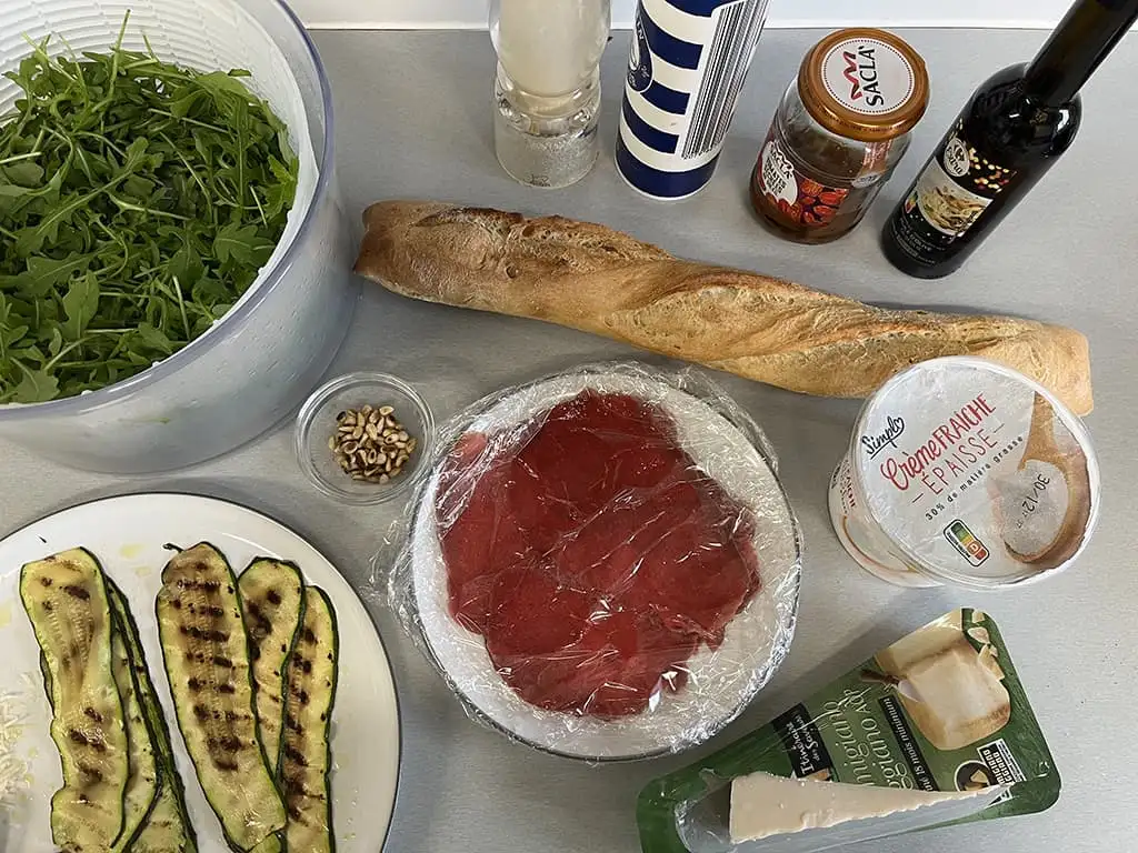 Broodje carpaccio ingrediënten