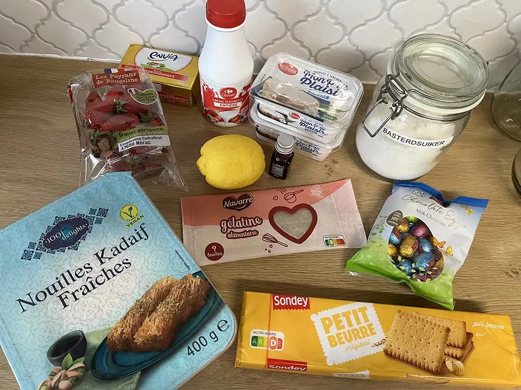 Paas citroen cheesecake ingrediënten