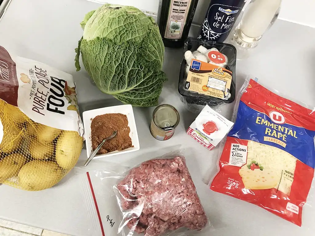Savooiekool ovenschotel ingrediënten