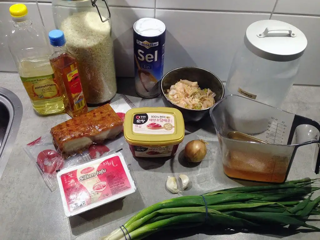 Kimchi stoofpotje ingrediënten