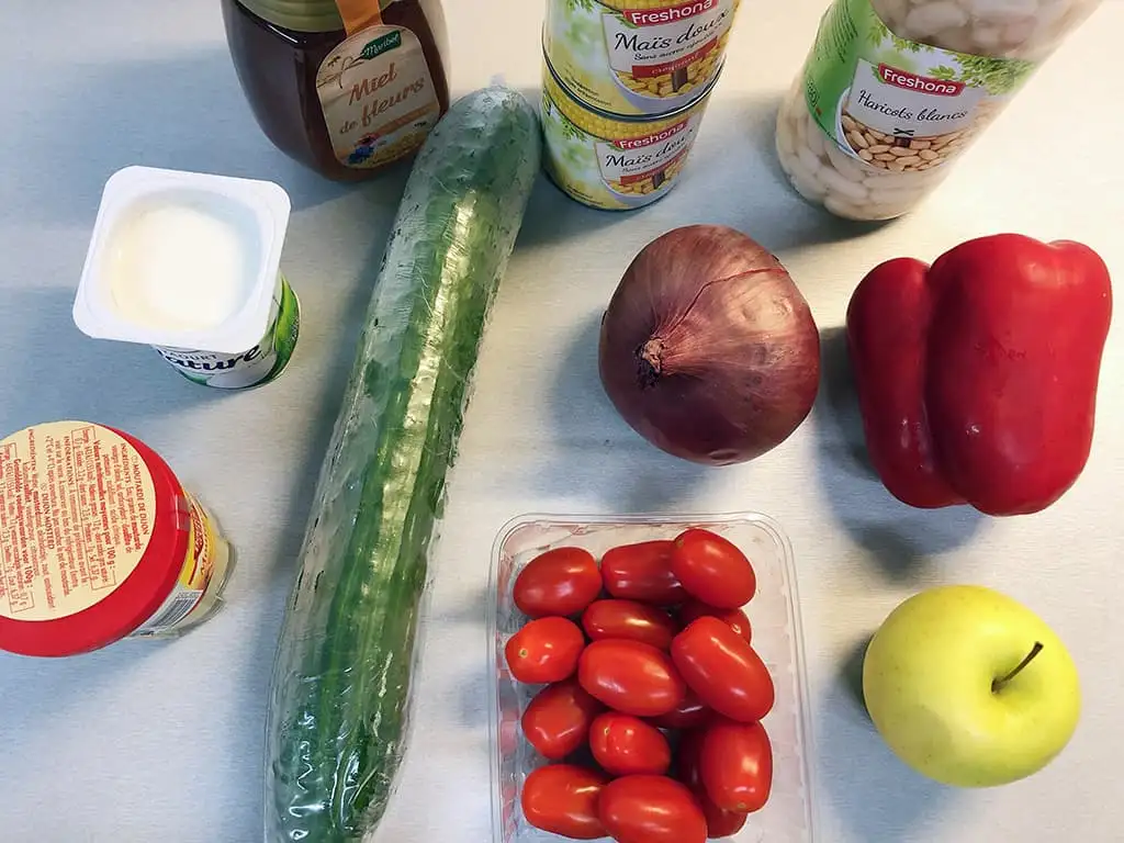Maïs salade ingrediënten