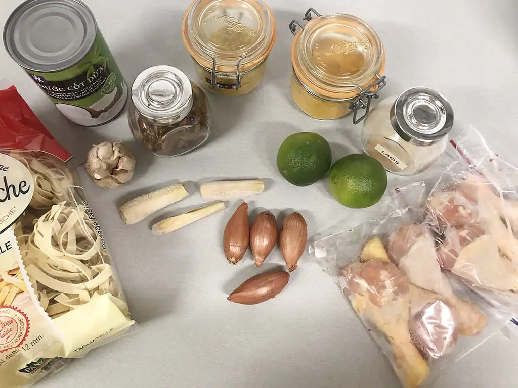 Chiang Mai curry noedelsoep ingrediënten