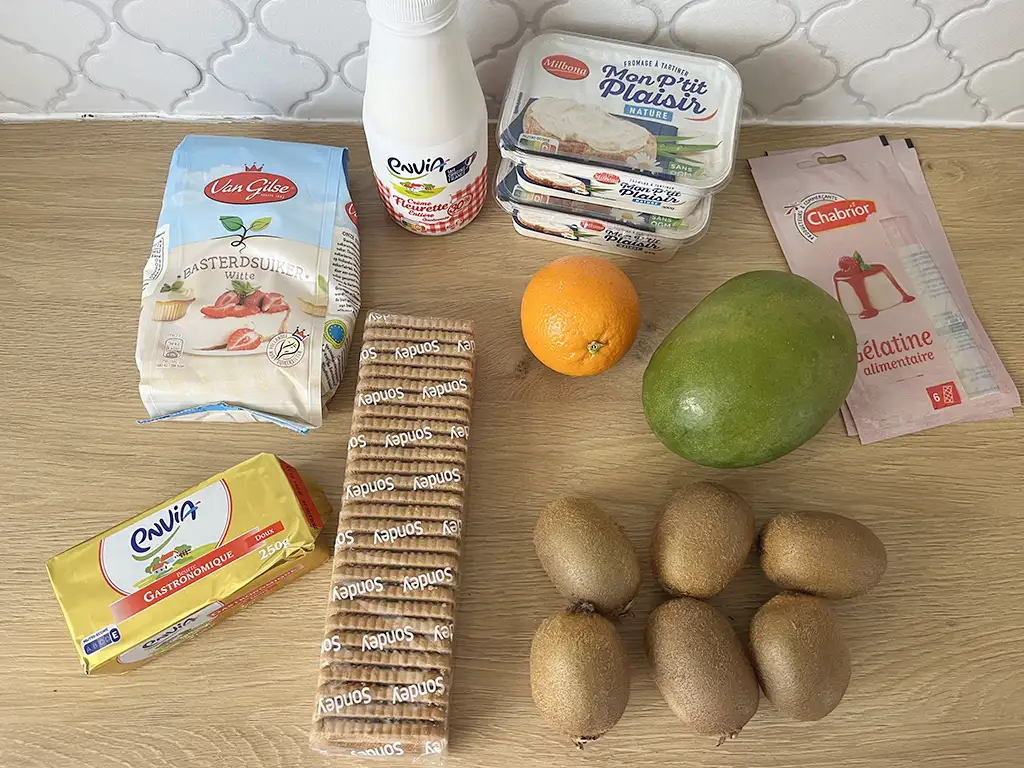 Tropische cheesecake ingrediënten