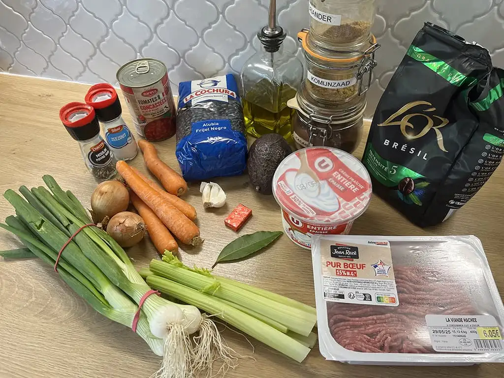 Zwarte bonenschotel uit de slowcooker ingrediënten