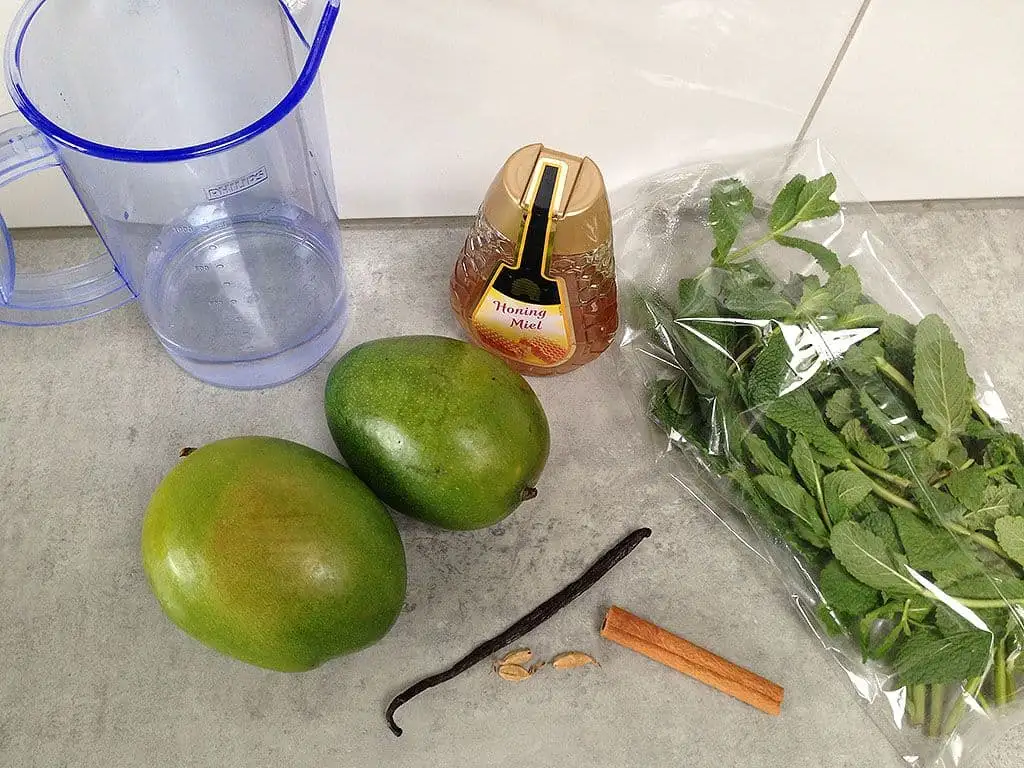 Suikervrije mango plakjes ingrediënten