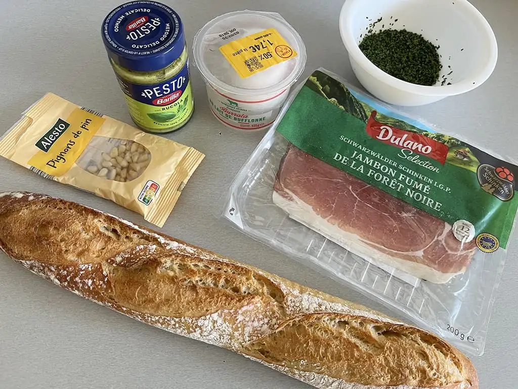 Broodje burrata ingrediënten