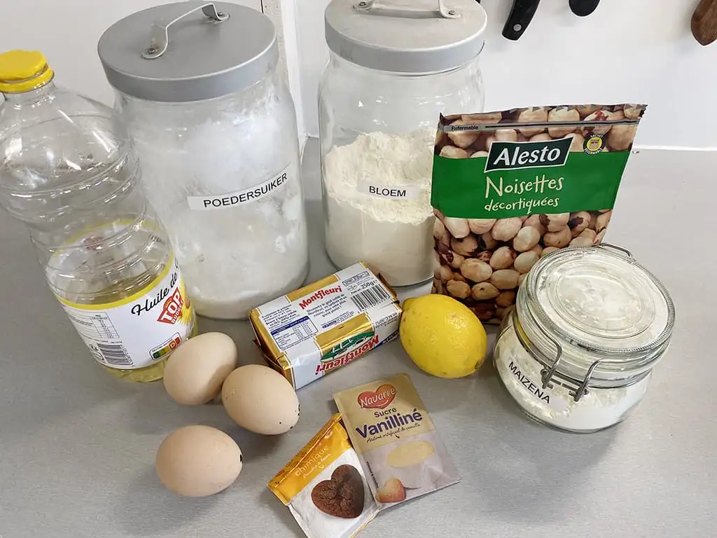 Turkse thee koekjes ingrediënten