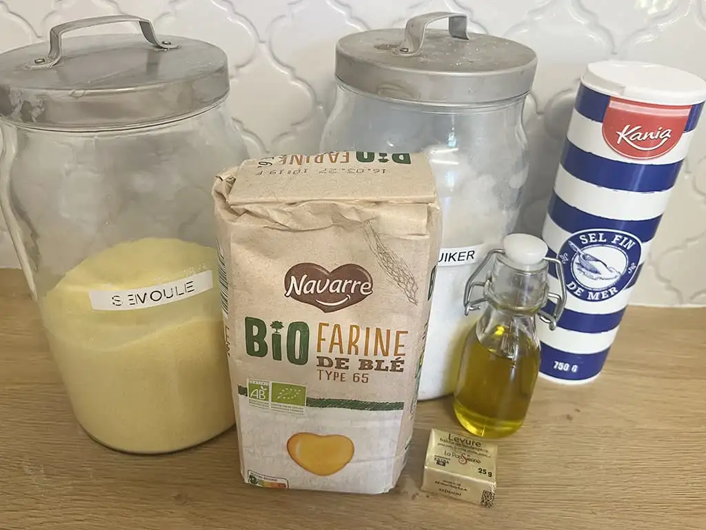 Khobz (Marokkaans brood) ingrediënten