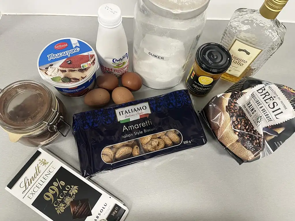 Amaretti tiramisu ingrediënten