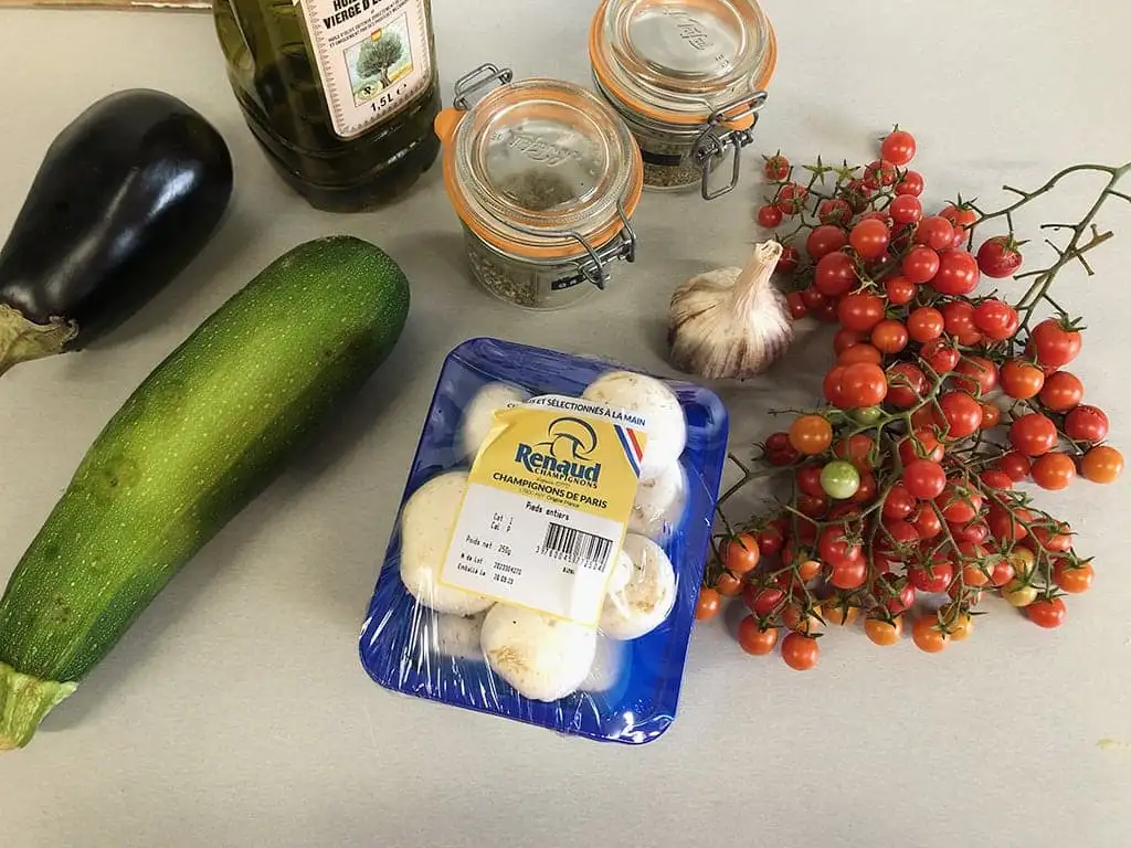 Italiaanse groenten uit de oven ingrediënten