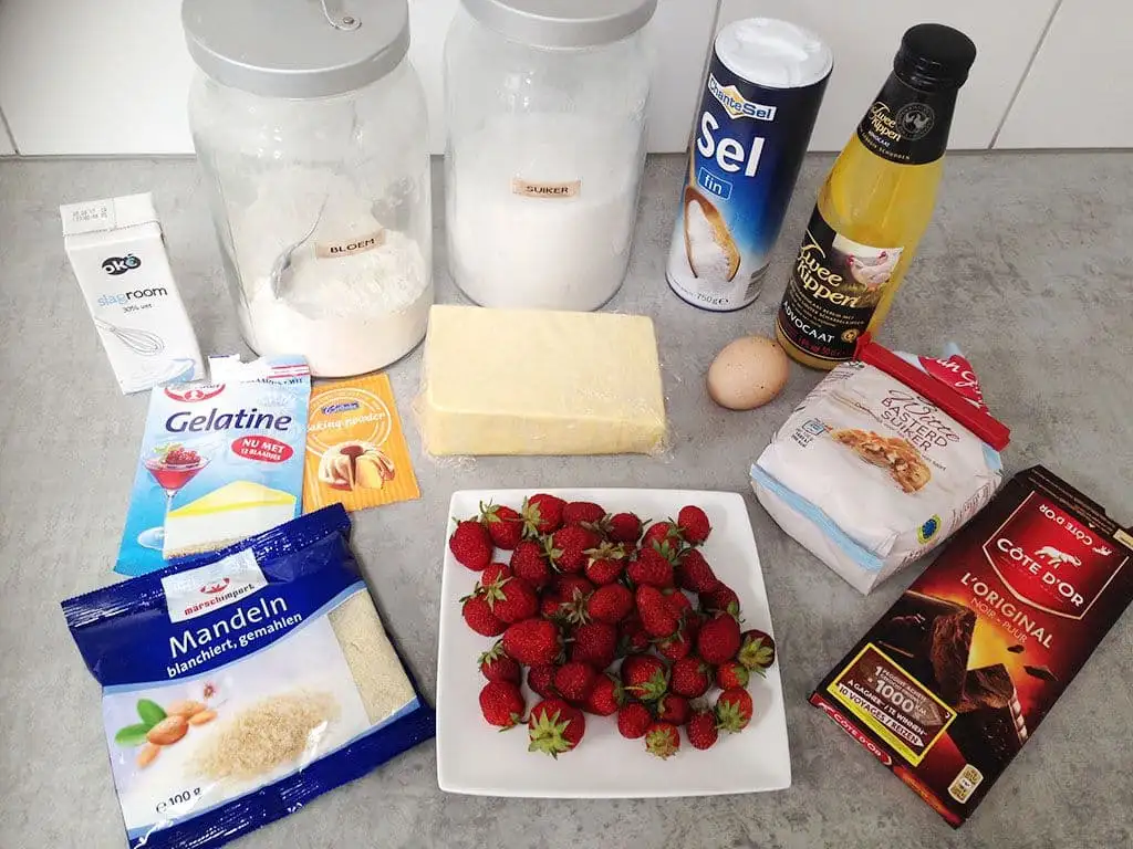 Aardbeien-advocaat slof ingrediënten