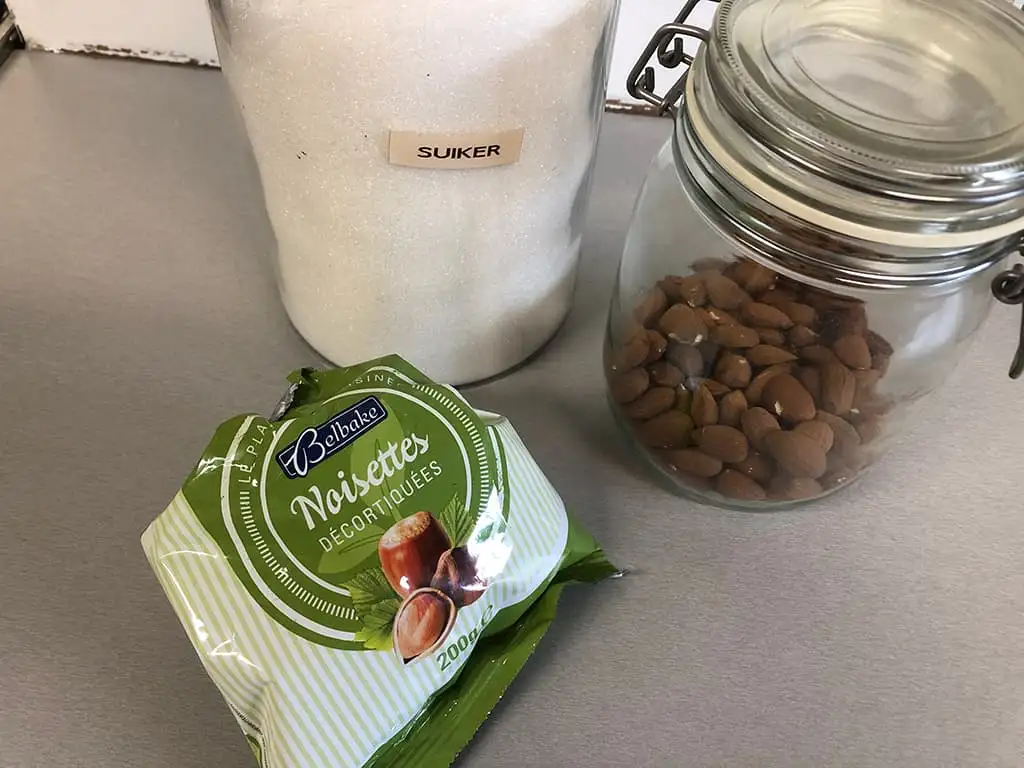 Praliné ingrediënten