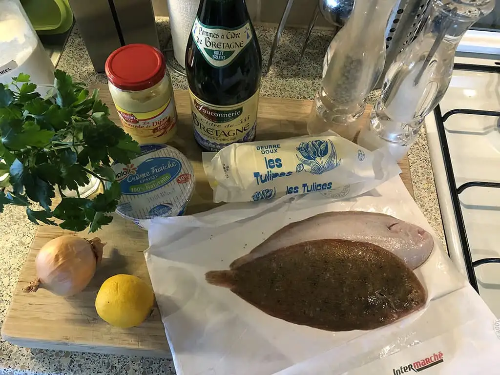 Tongfilet met cidersaus ingrediënten