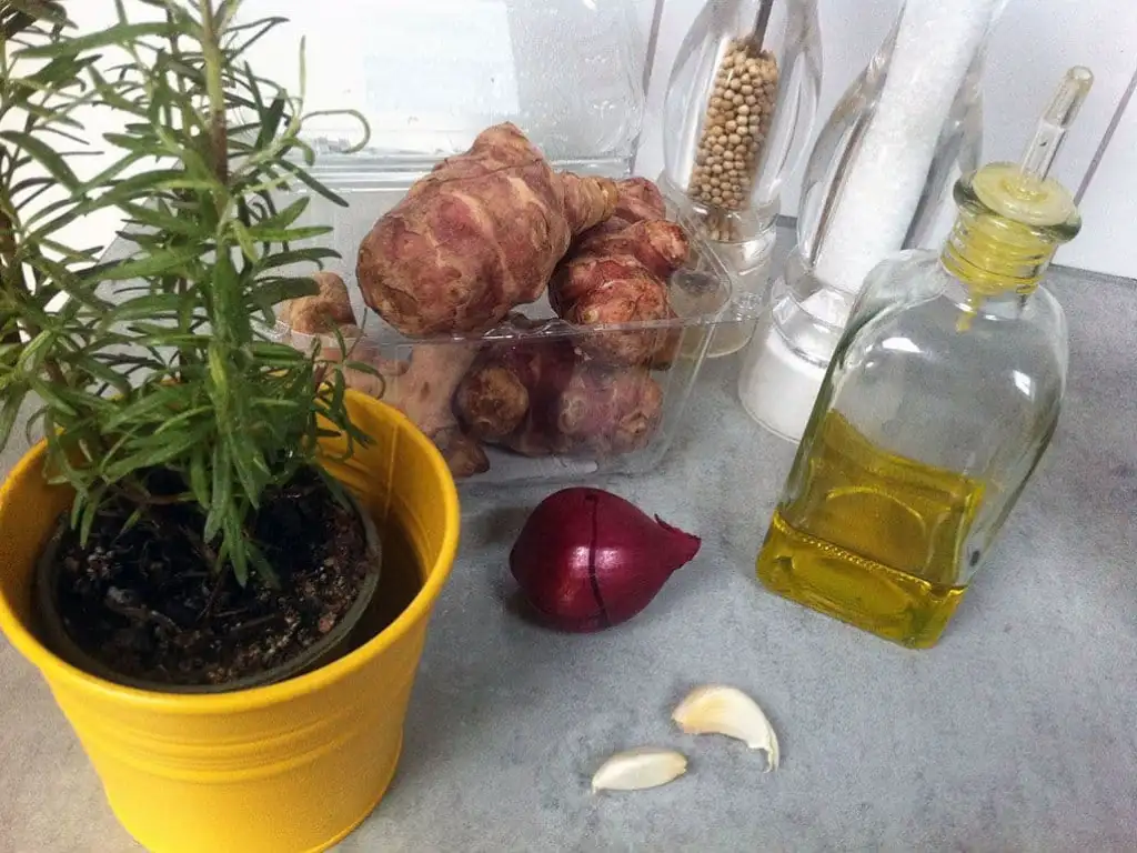 Geroosterde aardperen ingrediënten