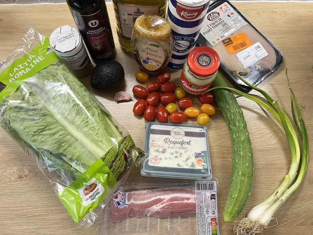 Cobb salad ingrediënten