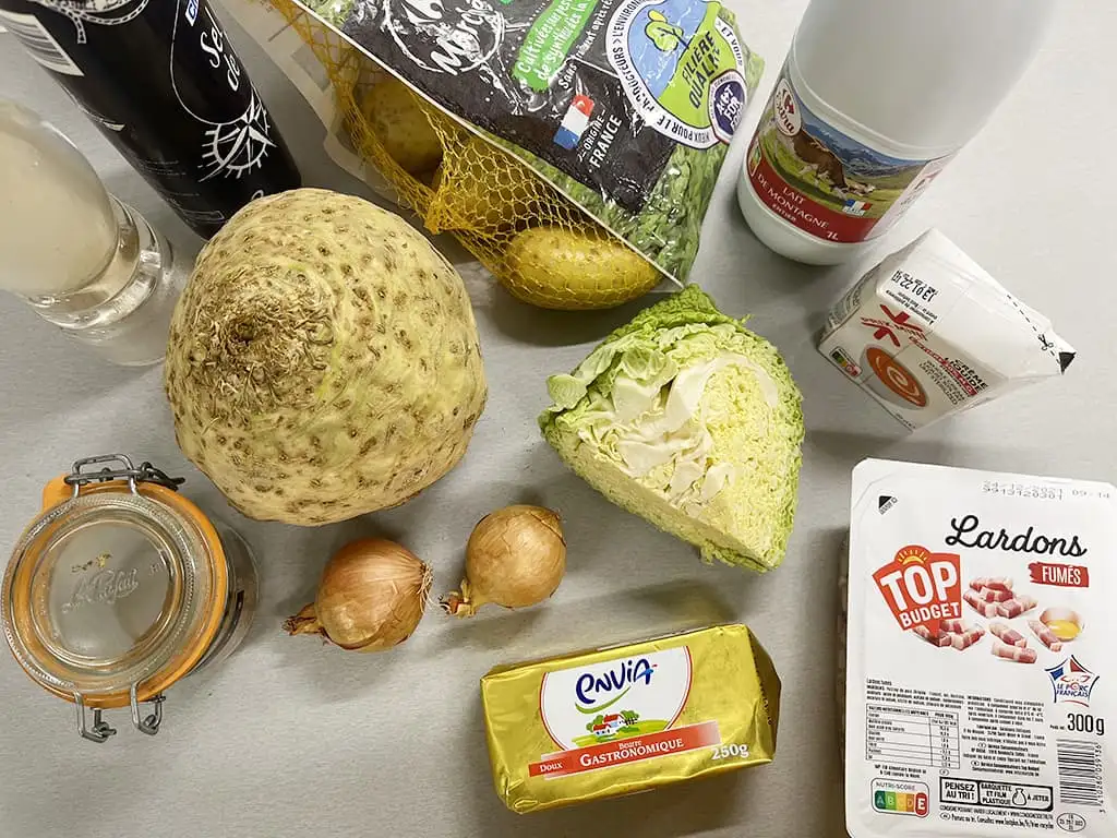 Knolselderij stamppot ingrediënten