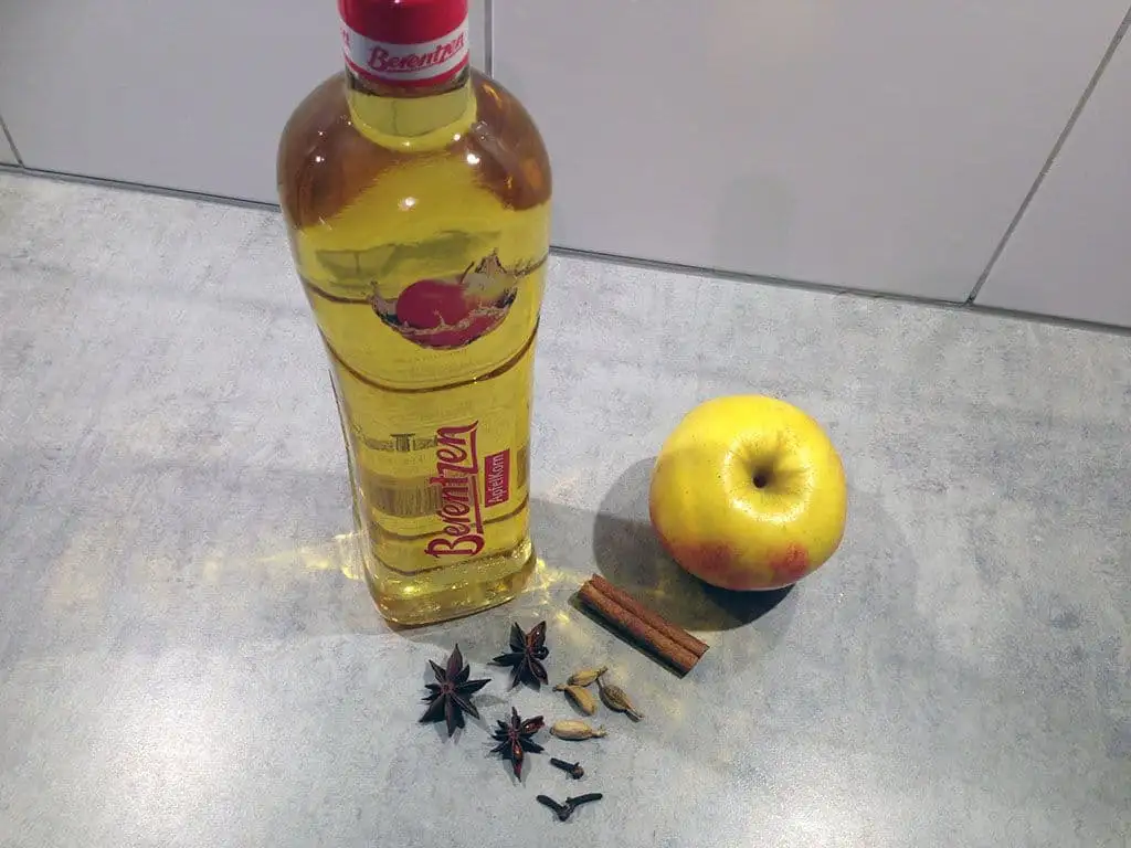 Winterse warme apfelkorn ingrediënten