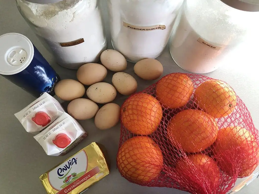 Sinaasappeltaart ingrediënten