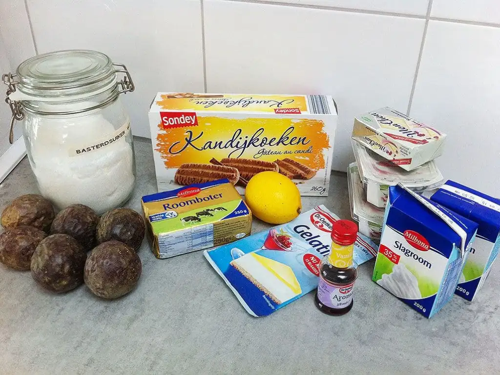 No-bake passievrucht cheesecake ingrediënten