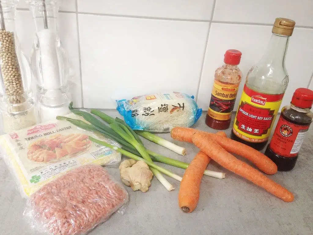 Zelf loempia's maken ingrediënten