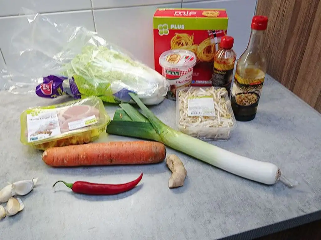 Indonesische bami goreng ingrediënten