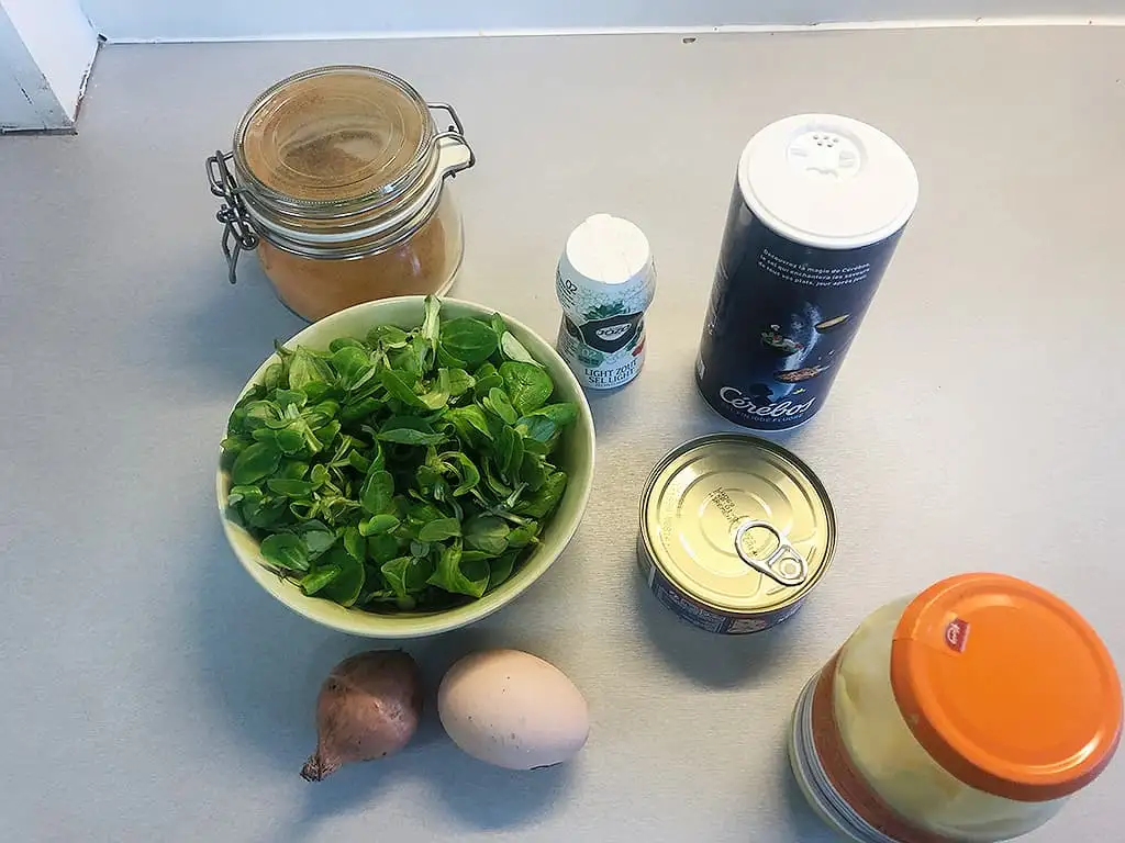 Krabsalade ingrediënten