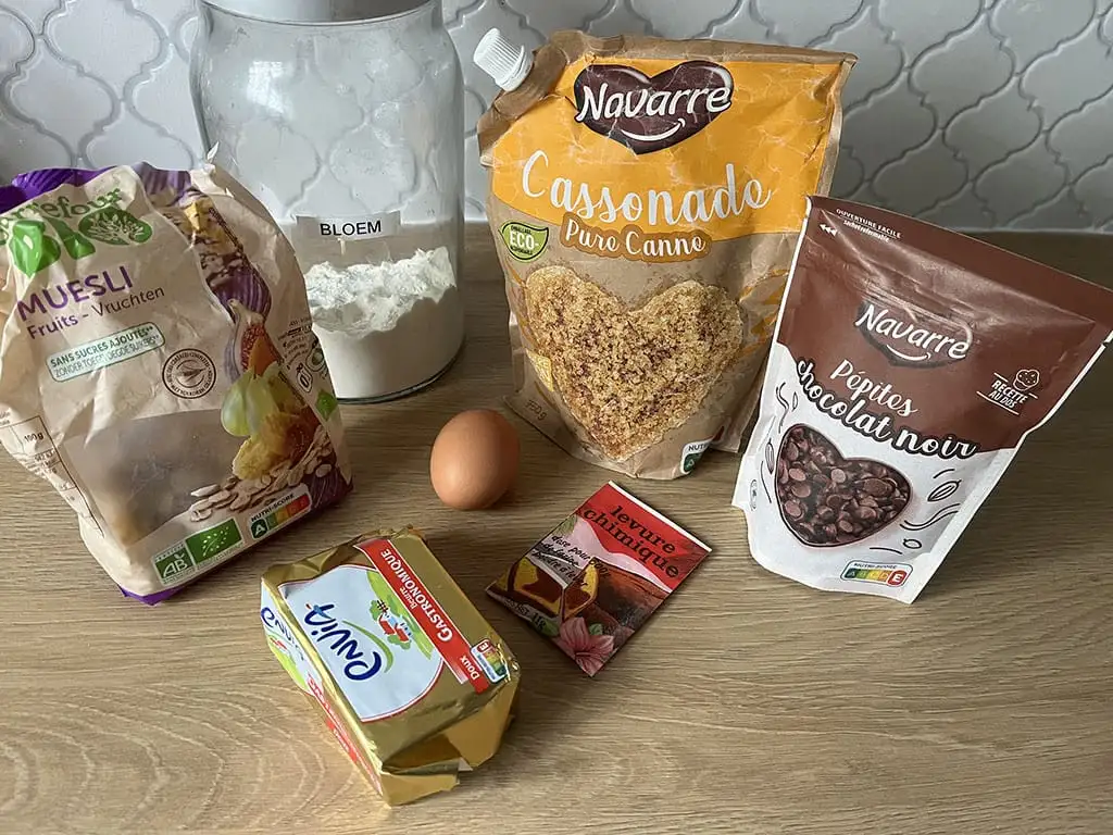 Muesli koekjes ingrediënten