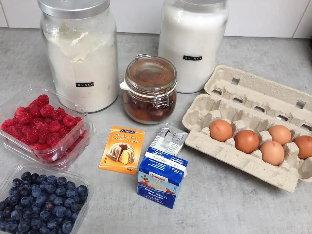 Frambozencake ingrediënten