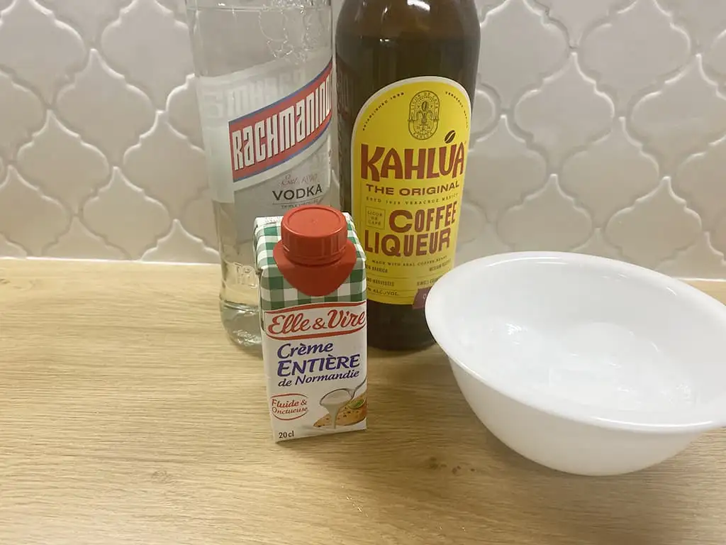 White Russian ingrediënten