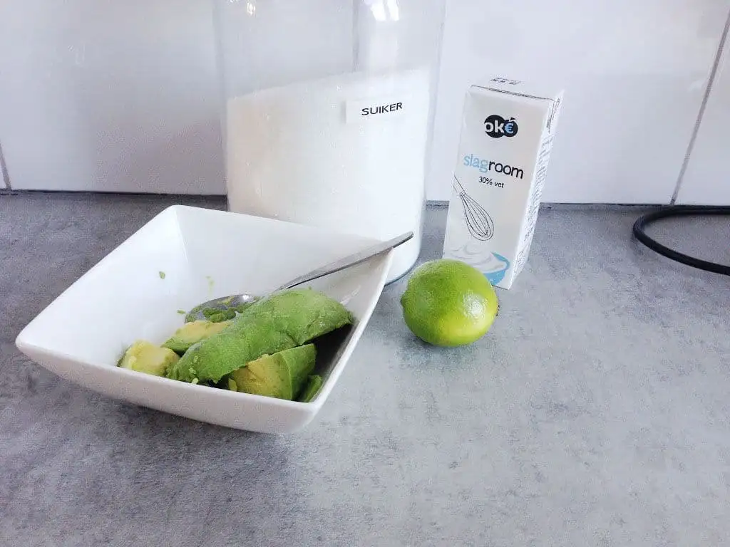 Avocado ijs ingrediënten