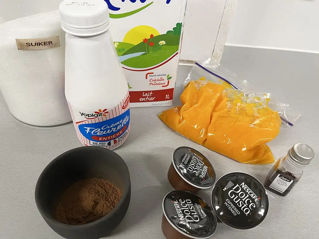 Pumpkin spice latte ingrediënten