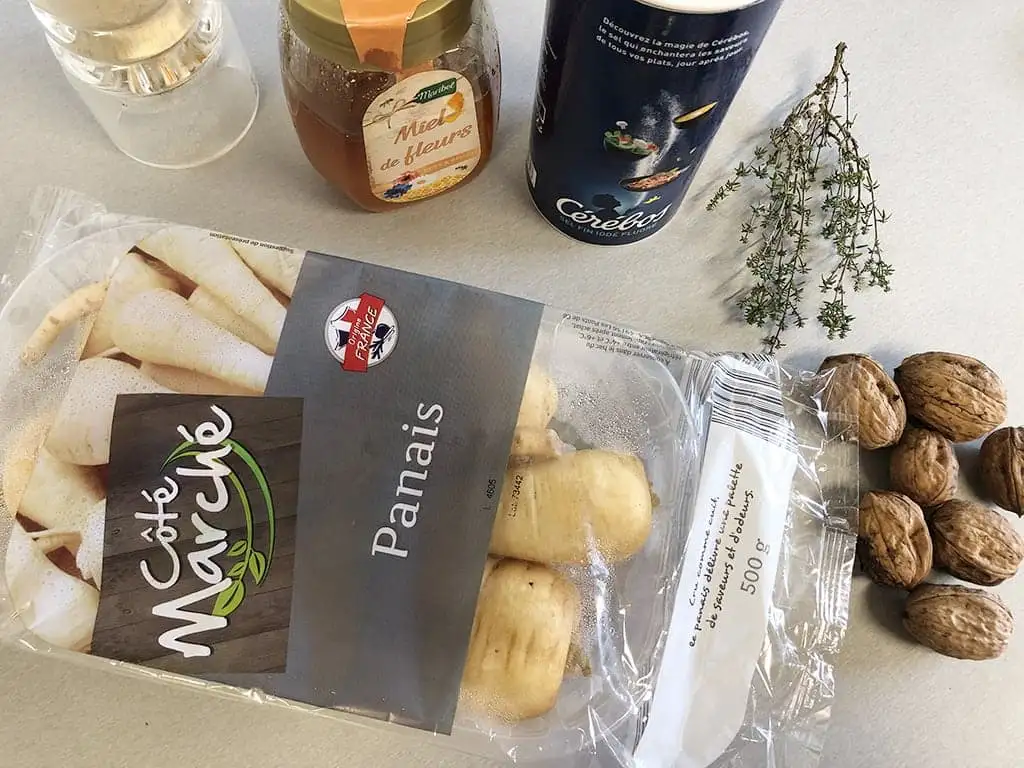 Geroosterde pastinaak met honing ingrediënten