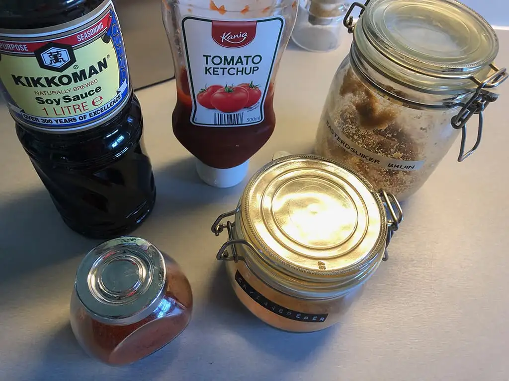 Makkelijke barbecuesaus ingrediënten