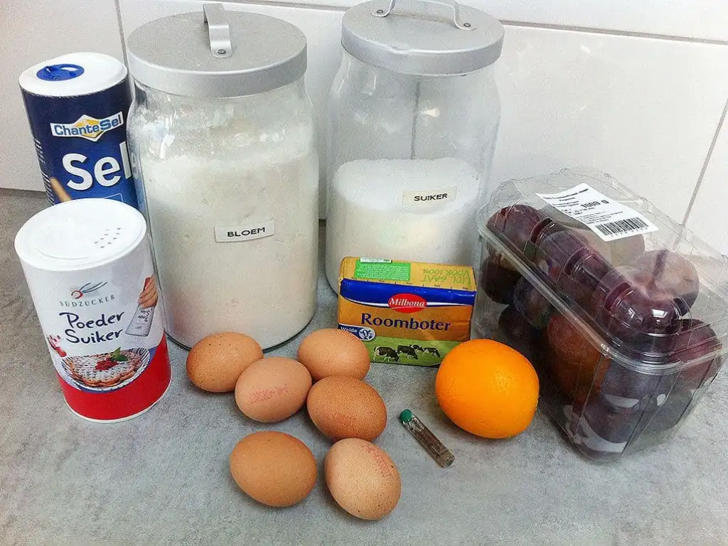 Pruimentaart ingrediënten