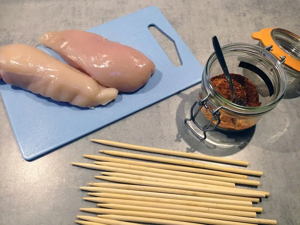 Kip cajun spiezen ingrediënten