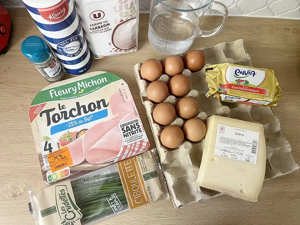 Franse galette Bretonne ingrediënten