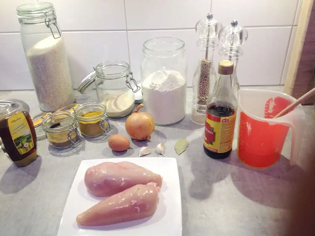 Kip katsu curry ingrediënten