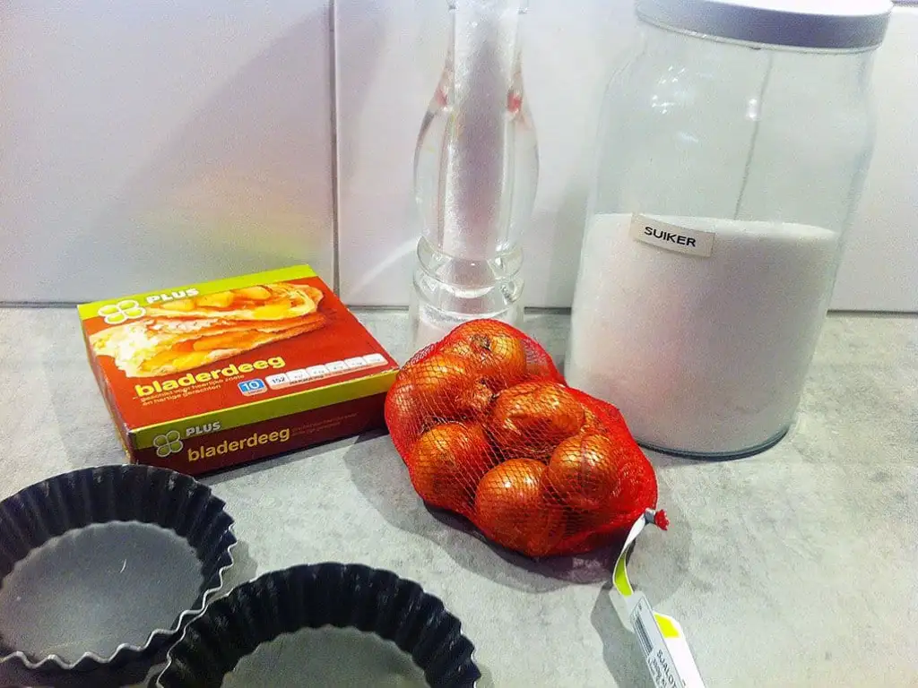 Mini sjalot tarte tatin ingrediënten