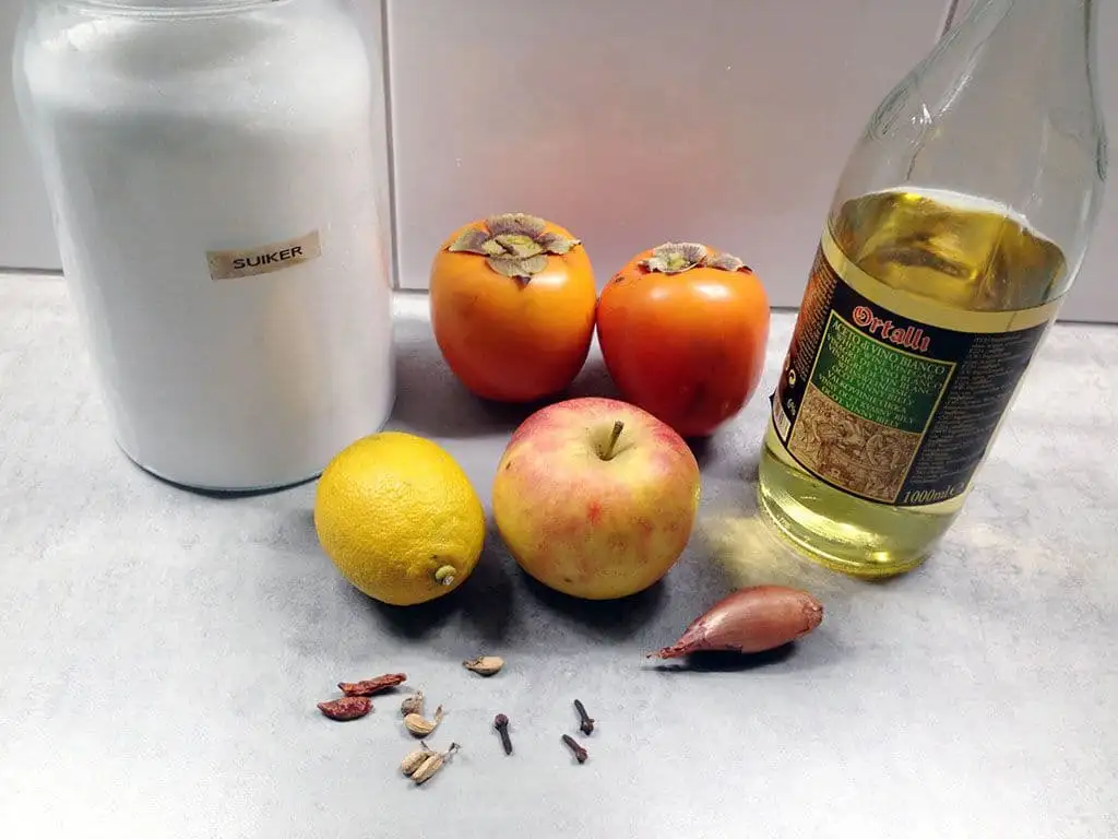 Kaki chutney ingrediënten