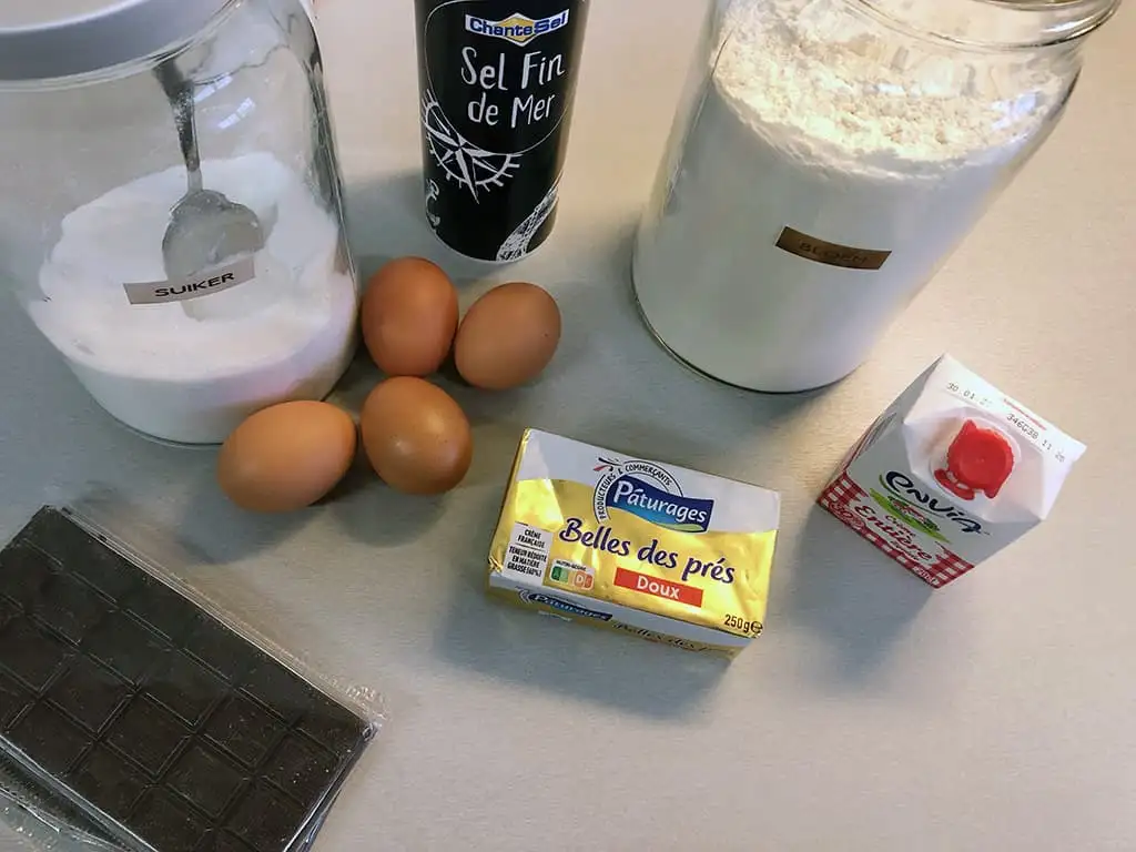 Bûche de Noël ingrediënten