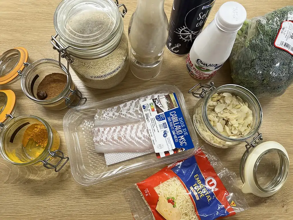 Kabeljauw uit de oven ingrediënten